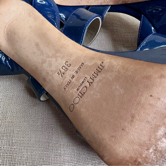 Jimmy Choo Vamp Stilettos Blue - Picture 10 of 12